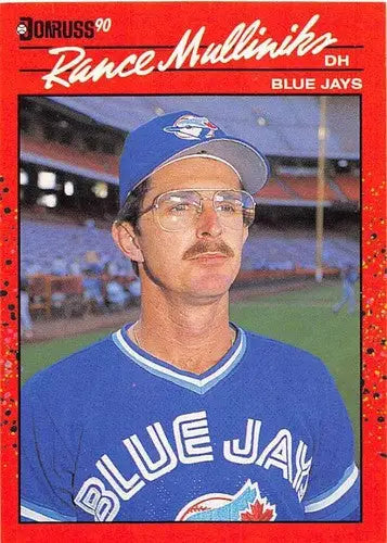 Original gloss Rance Mulliniks baseball card featuring Blue Jays collectible image