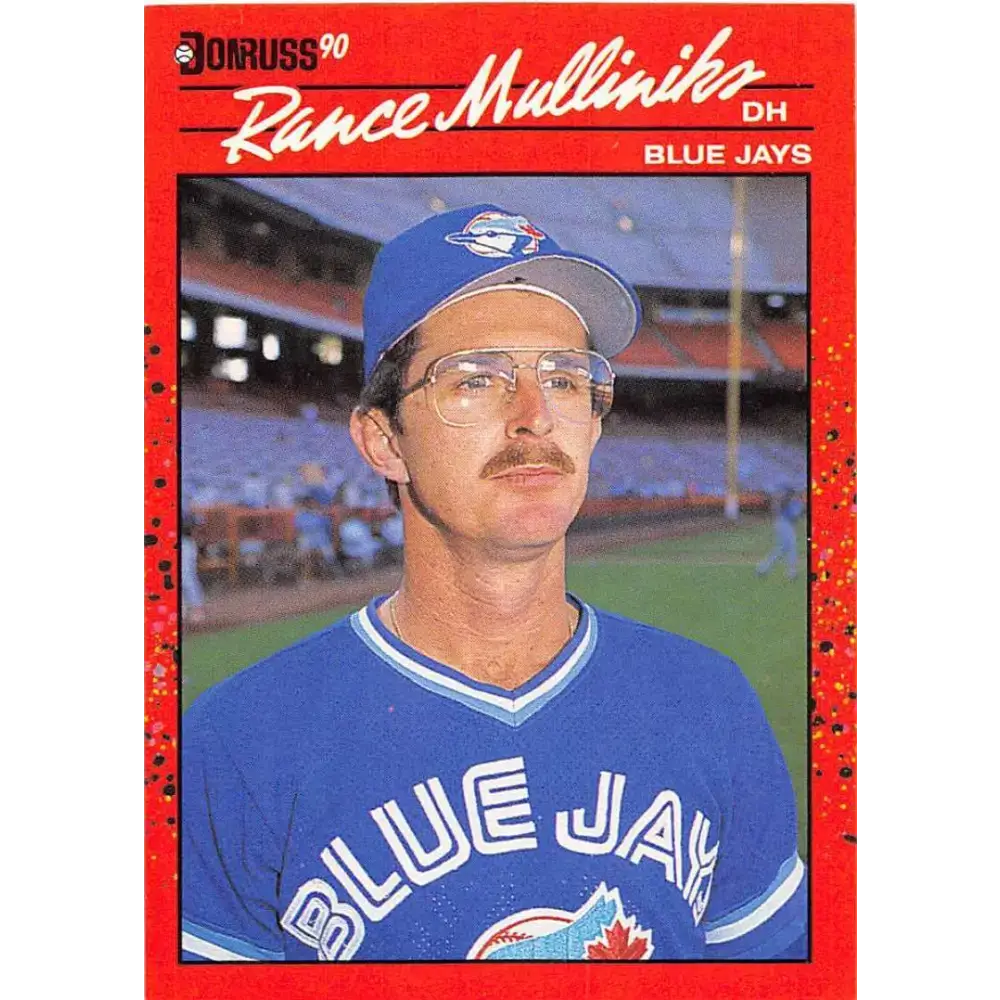1990 Donruss #607 Rance Mulliniks VG-EX Toronto Blue Jays Baseball Card - Baseball Card Single
