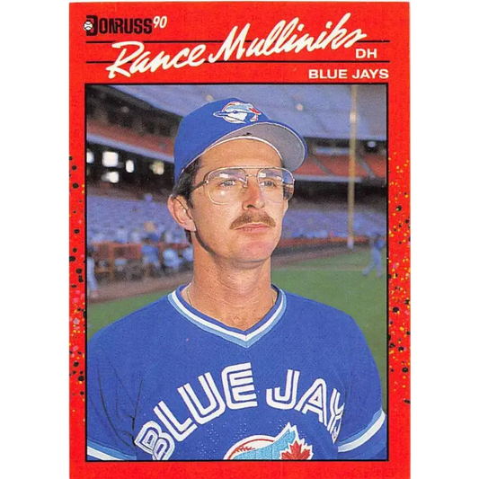 1990 Donruss #607 Rance Mulliniks VG-EX Toronto Blue Jays Baseball Card - Baseball Card Single