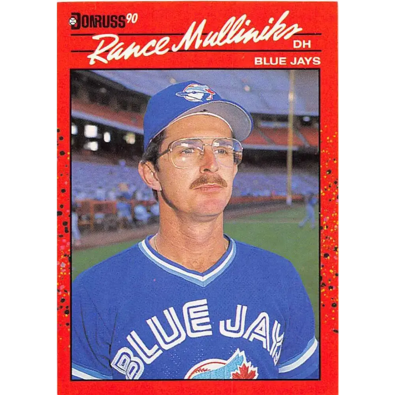 1990 Donruss #607 Rance Mulliniks VG-EX Toronto Blue Jays Baseball Card - Baseball Card Single
