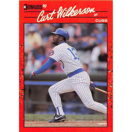 1990 Donruss #608 Curt Wilkerson DP VG-EX Chicago Cubs Baseball Card - Baseball Card Single