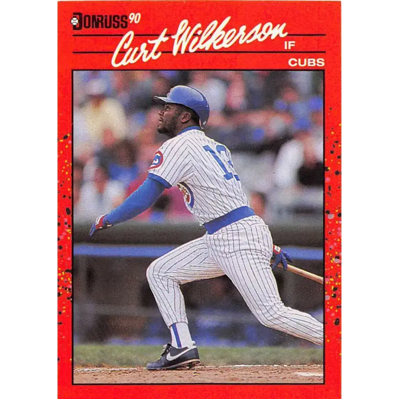 1990 Donruss #608 Curt Wilkerson DP VG-EX Chicago Cubs Baseball Card - Baseball Card Single
