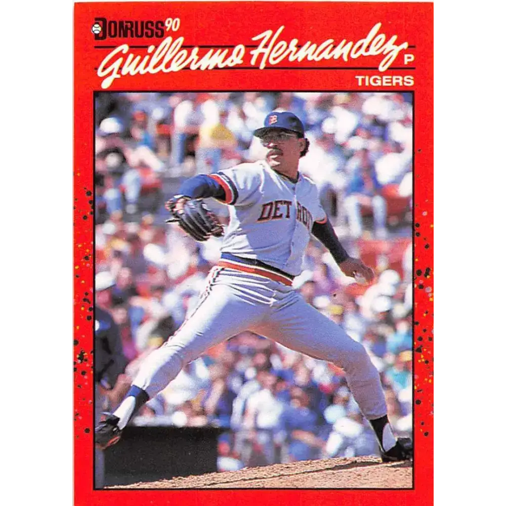 1990 Donruss #610 Guillermo Hernandez DP VG-EX Detroit Tigers Baseball Card - Baseball Card Single