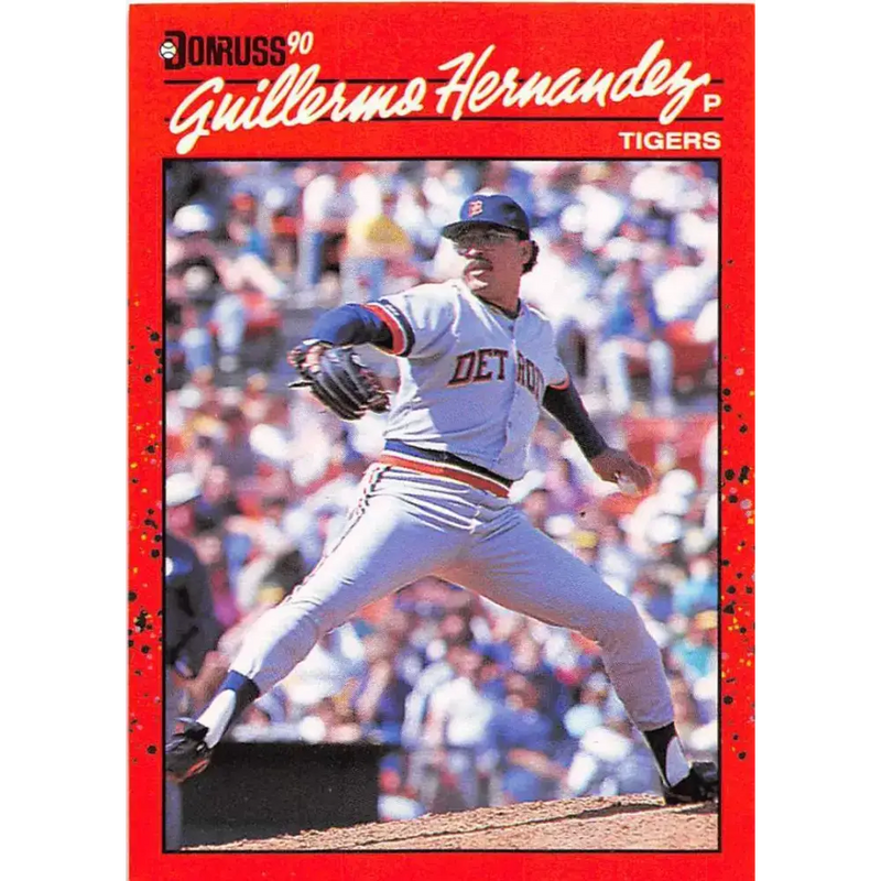 1990 Donruss #610 Guillermo Hernandez DP VG-EX Detroit Tigers Baseball Card - Baseball Card Single