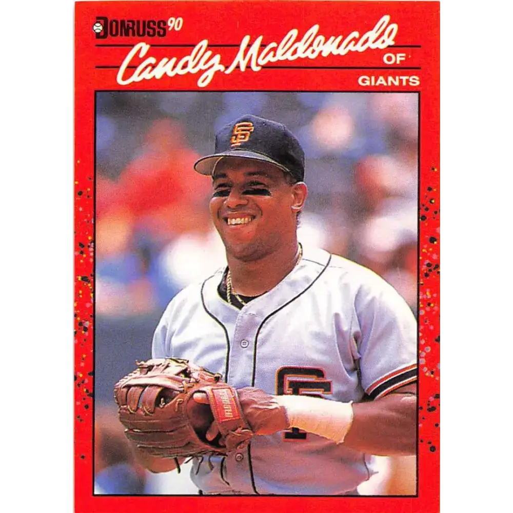 1990 Donruss #611 Candy Maldonado DP VG-EX San Francisco Giants Baseball Card - Baseball Card Single