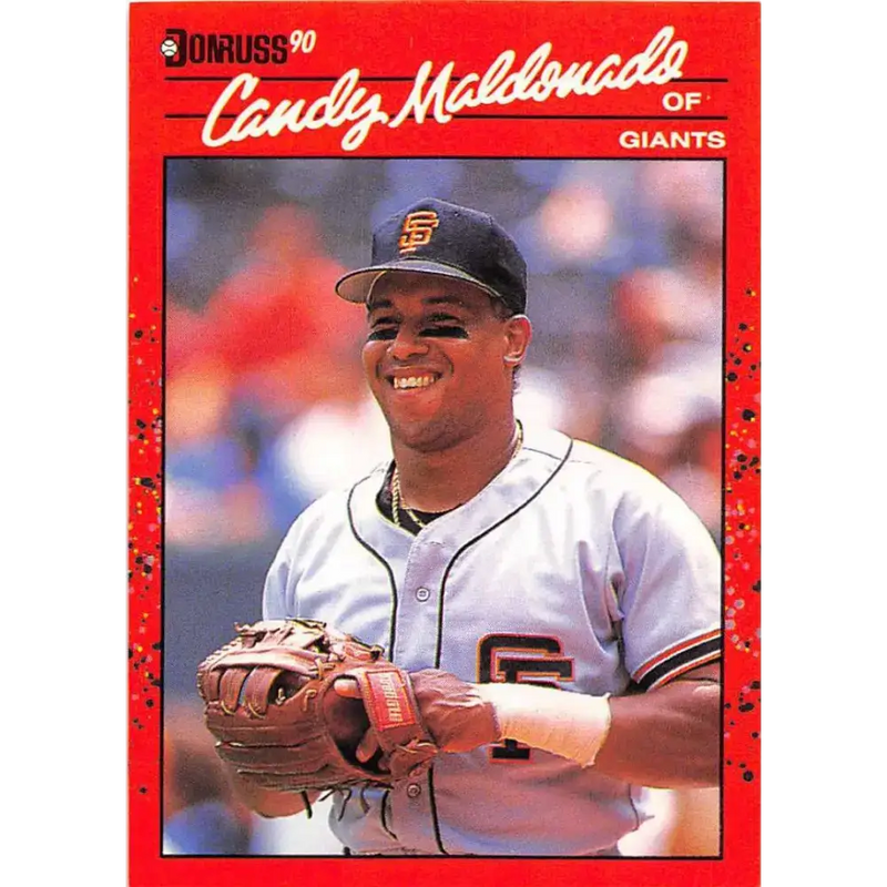 1990 Donruss #611 Candy Maldonado DP VG-EX San Francisco Giants Baseball Card - Baseball Card Single