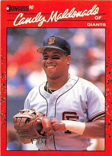 1990 Donruss #611 Candy Maldonado NM-MT Giants DP ID:5196 - Baseball Card Single
