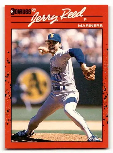 1990 Donruss #614 Jerry Reed Seattle Mariners Baseball Cards EX/NM ID:57538 - Baseball Card Single