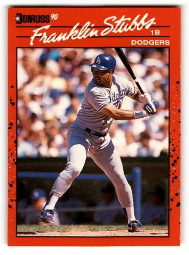 1990 Donruss #615 Franklin Stubbs Los Angeles Dodgers Baseball Cards ID:54698 - Baseball Card Single