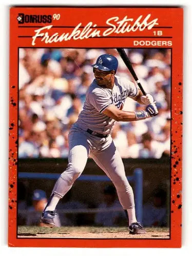 1990 Donruss #615 Franklin Stubbs Los Angeles Dodgers Baseball Cards ID:54666 - Baseball Card Single