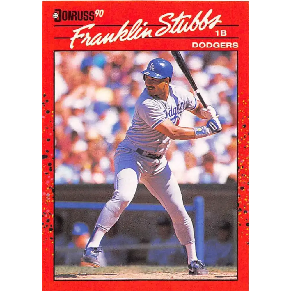 1990 Donruss #615 Franklin Stubbs VG-EX Los Angeles Dodgers Baseball Card - Baseball Card Single