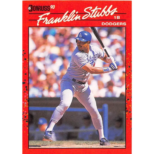 1990 Donruss #615 Franklin Stubbs VG-EX Los Angeles Dodgers Baseball Card - Baseball Card Single