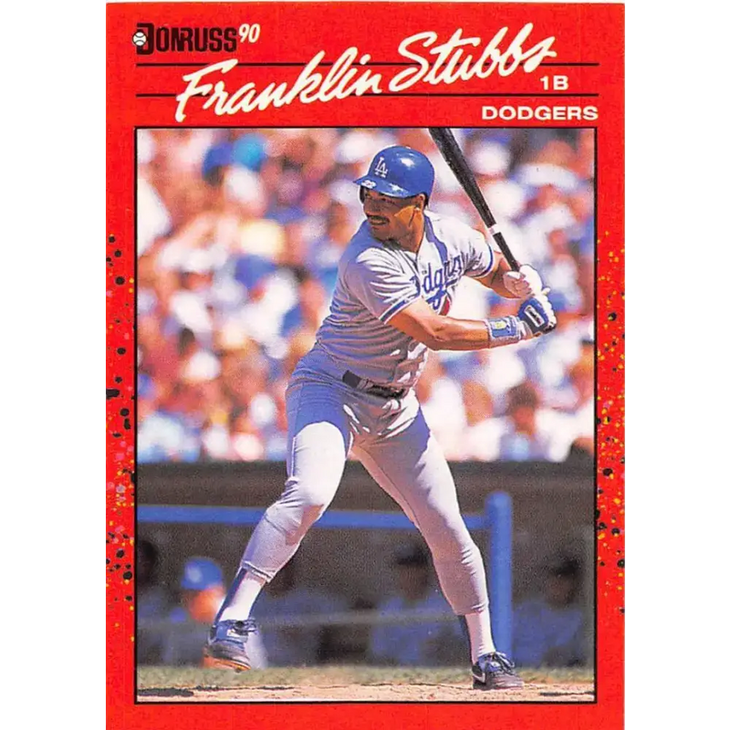 1990 Donruss #615 Franklin Stubbs VG-EX Los Angeles Dodgers Baseball Card - Baseball Card Single
