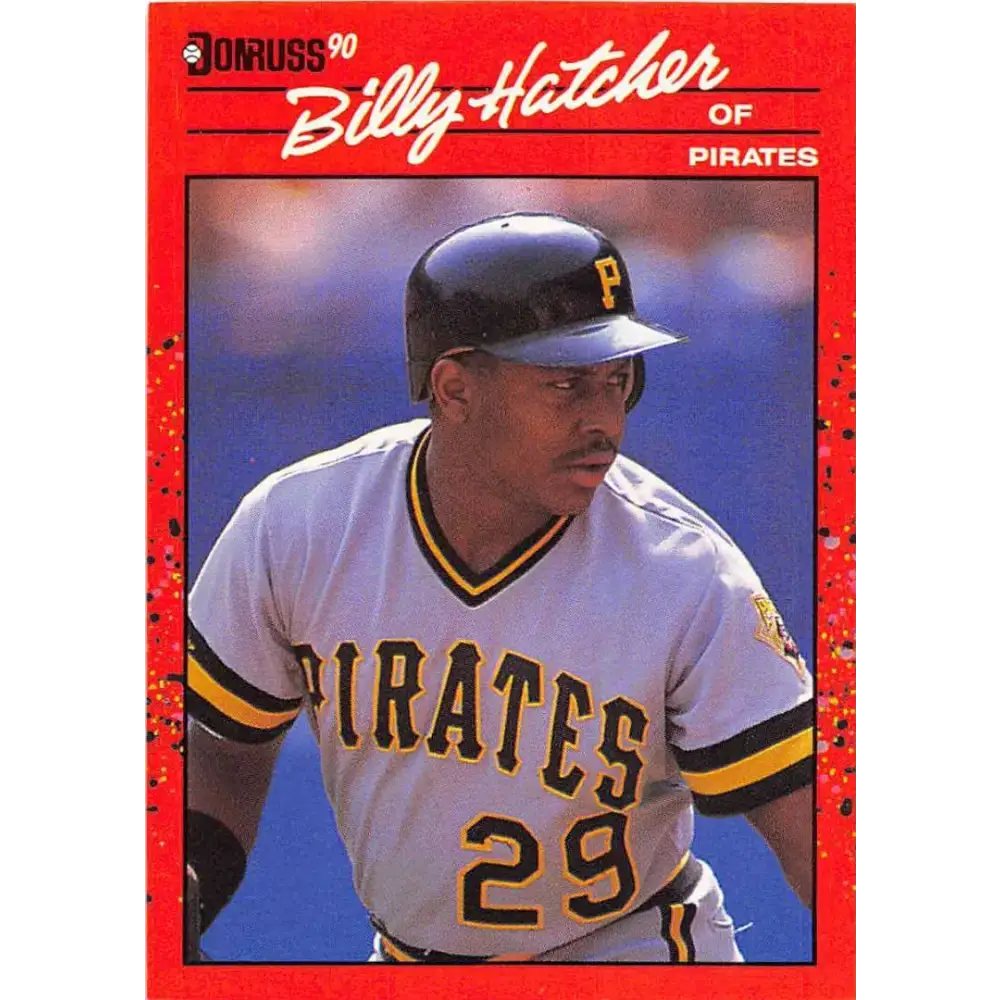1990 Donruss #616 Billy Hatcher DP VG-EX Pittsburgh Pirates Baseball Card - Baseball Card Single