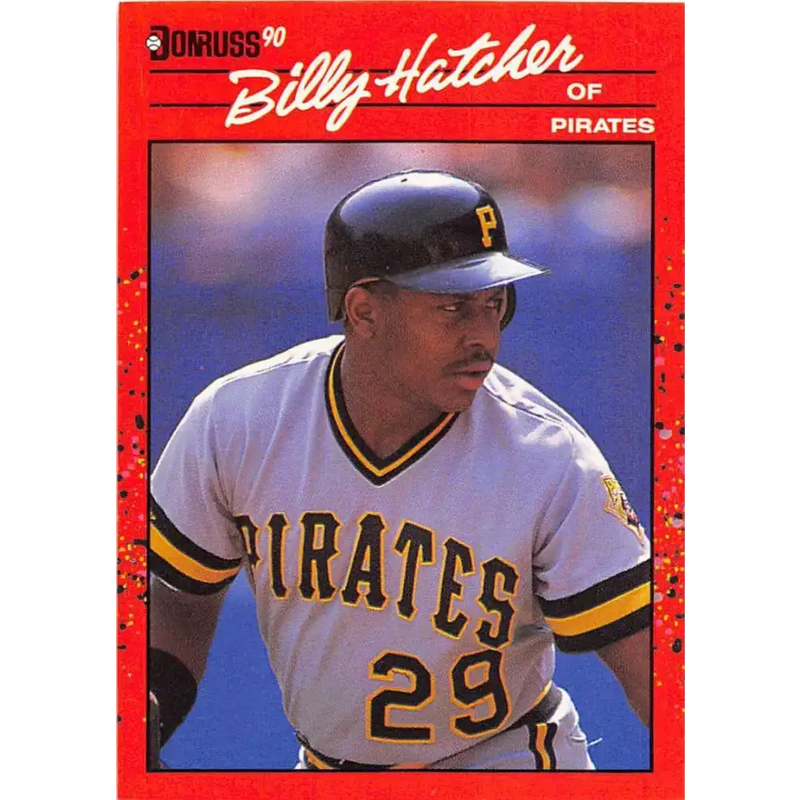 1990 Donruss #616 Billy Hatcher DP VG-EX Pittsburgh Pirates Baseball Card - Baseball Card Single