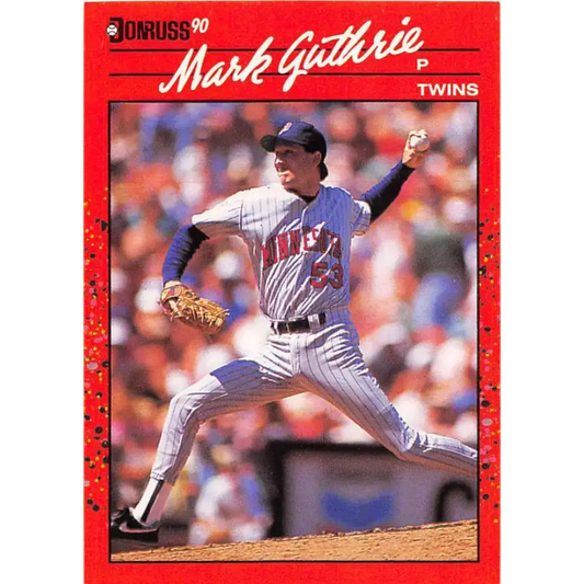 1990 Donruss #622 Mark Guthrie DP VG-EX RC Rookie Minnesota Twins Baseball Card - Baseball Card Single