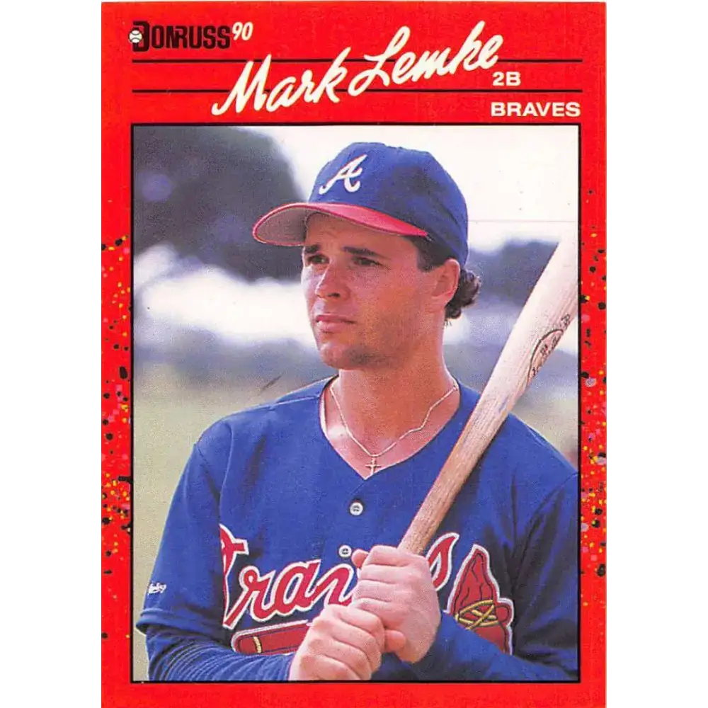 1990 Donruss #624 Mark Lemke DP VG-EX Atlanta Braves Baseball Card - Baseball Card Single