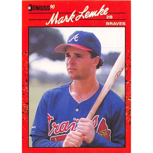 1990 Donruss #624 Mark Lemke DP VG-EX Atlanta Braves Baseball Card - Baseball Card Single
