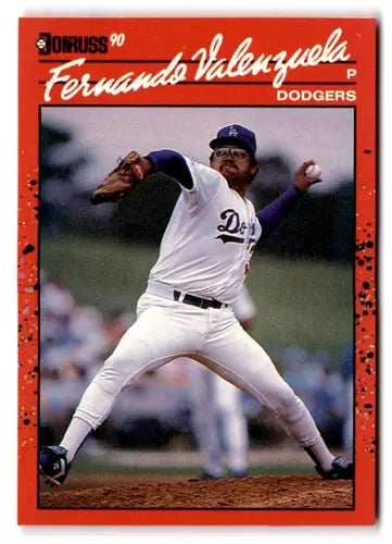 1990 Donruss #625 Fernando Valenzuela NM Near Mint Dodgers ID:74260 - Baseball Card Single