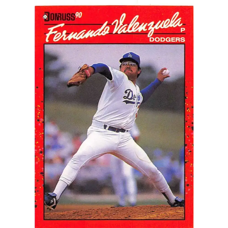 1990 Donruss #625 Fernando Valenzuela VG-EX Los Angeles Dodgers Baseball Card - Baseball Card Single