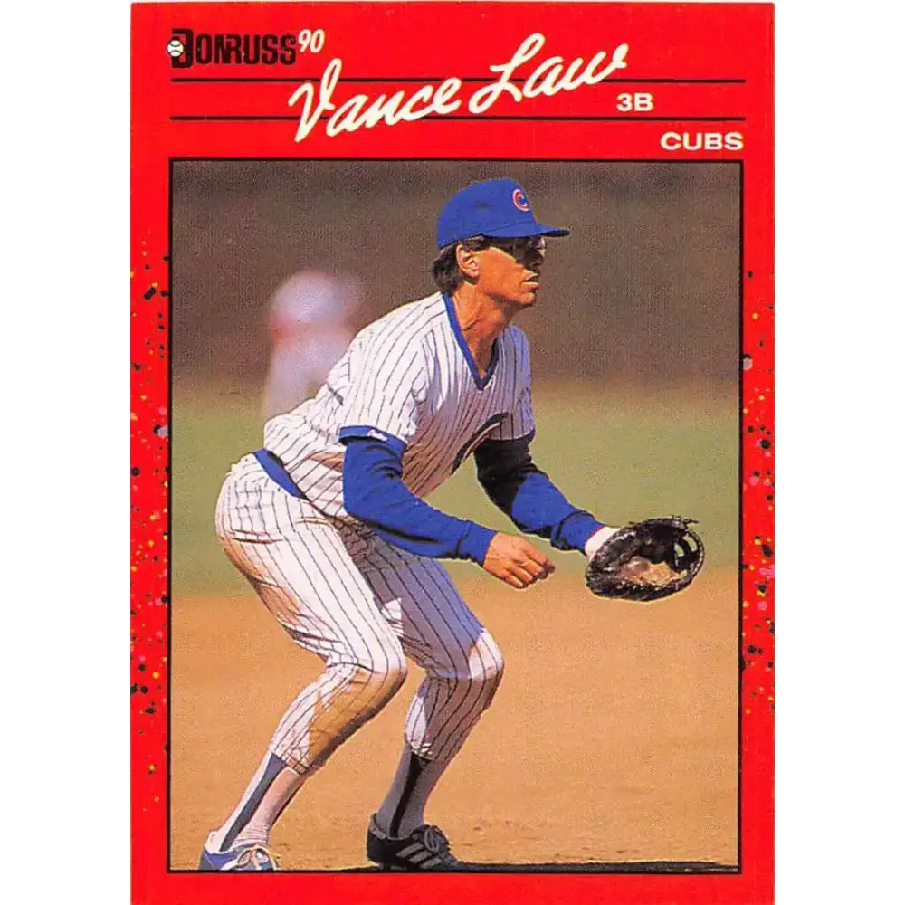 1990 Donruss #629 Vance Law DP VG-EX Chicago Cubs Baseball Card - Baseball Card Single