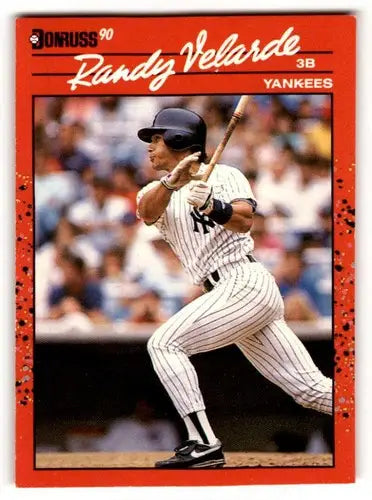 1990 Donruss #630 Randy Velarde New York Yankees Baseball Cards ID:52768 - Baseball Card Single