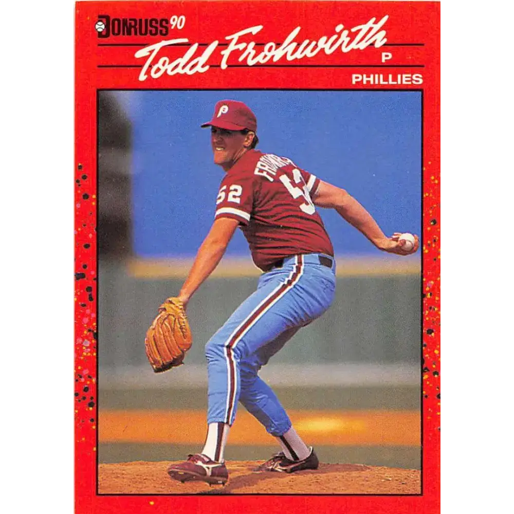 1990 Donruss #631 Todd Frohwirth DP VG-EX Philadelphia Phillies Baseball Card - Baseball Card Single