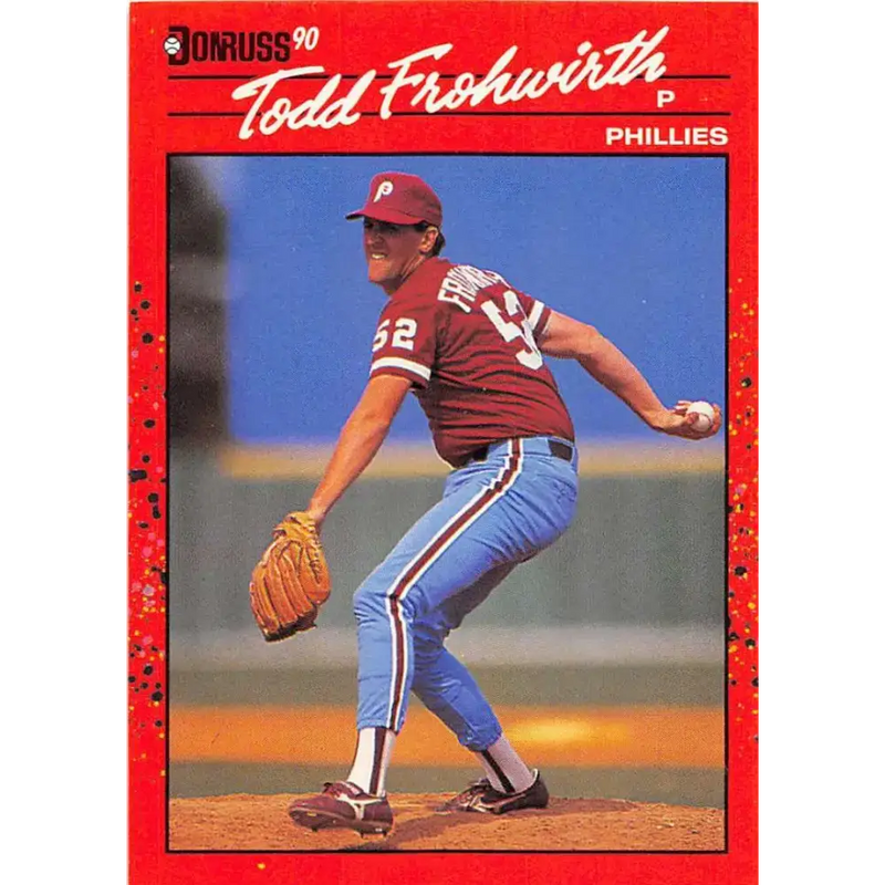 1990 Donruss #631 Todd Frohwirth DP VG-EX Philadelphia Phillies Baseball Card - Baseball Card Single
