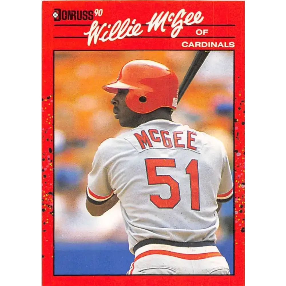 1990 Donruss #632 Willie McGee VG-EX St. Louis Cardinals Baseball Card - Baseball Card Single