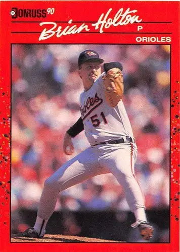 1990 Donruss #635 Brian Holton NM-MT Orioles ID:5220 - Baseball Card Single