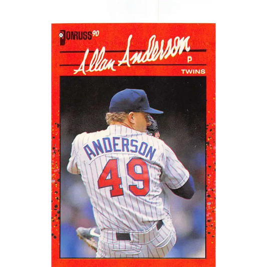 1990 Donruss #64 Allan Anderson VG-EX Minnesota Twins Baseball Card - Baseball Card Single
