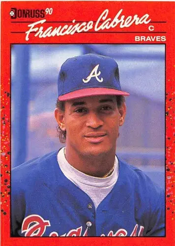 1990 Donruss #646 Francisco Cabrera NM-MT Braves ID:5227 - Baseball Card Single