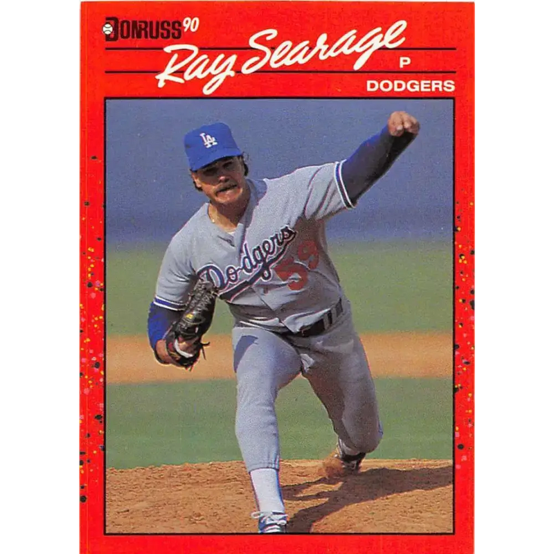 1990 Donruss #649 Ray Searage VG-EX Los Angeles Dodgers Baseball Card - Baseball Card Single