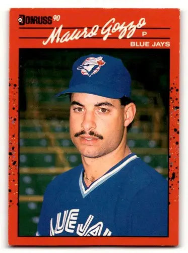 Mauro Gozzo Toronto Blue Jays baseball card from 1990 Donruss set in excellent condition