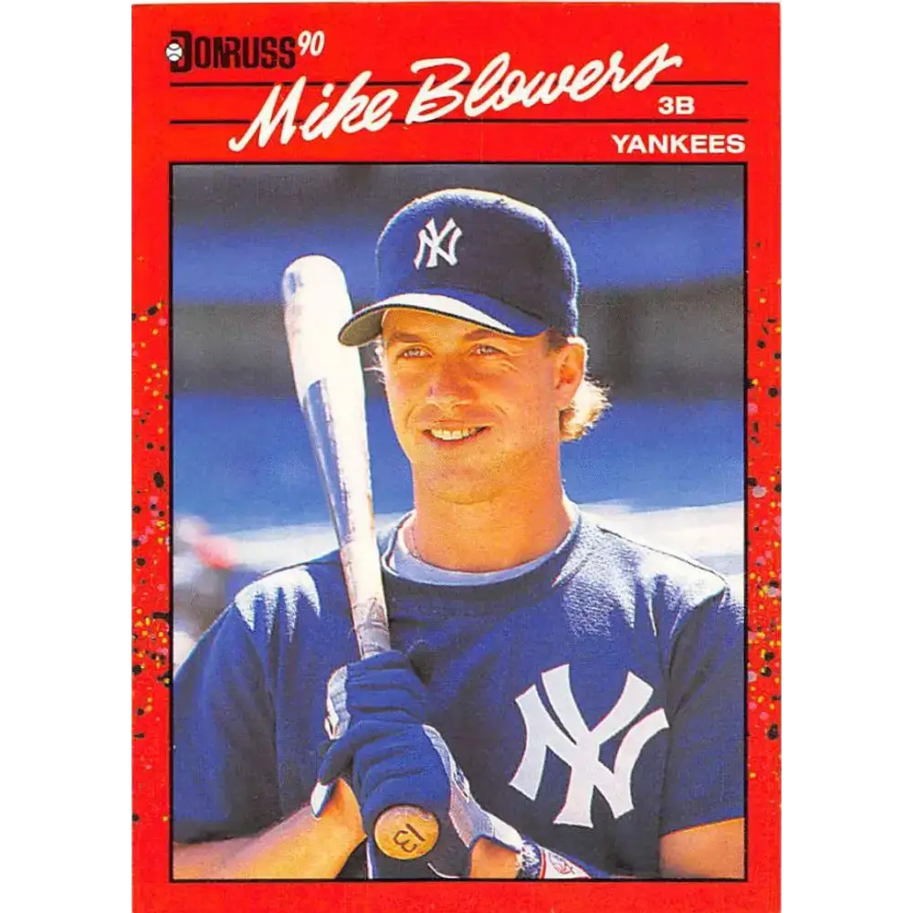 1990 Donruss #656 Mike Blowers VG-EX RC Rookie New York Yankees Baseball Card - Baseball Card Single