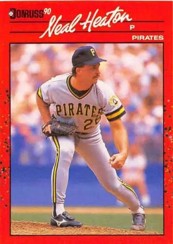 1990 Donruss #658 Neal Heaton baseball card with original gloss, typically sells well