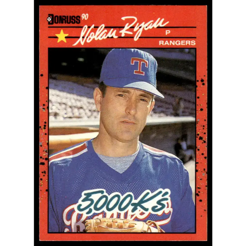 1990 Donruss #659 Nolan Ryan EX/NM Texas Rangers Baseball Card - Baseball Card Single