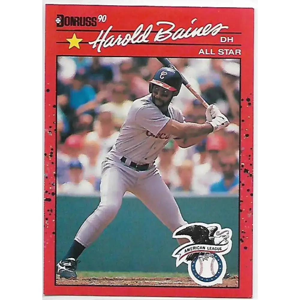1990 Donruss #660d Harold Baines COR AS VG-EX Texas Rangers Baseball Card - Baseball Card Single