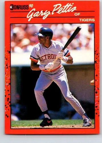 1990 Donruss #661 Gary Pettis NM Near Mint Tigers - Baseball Card Single