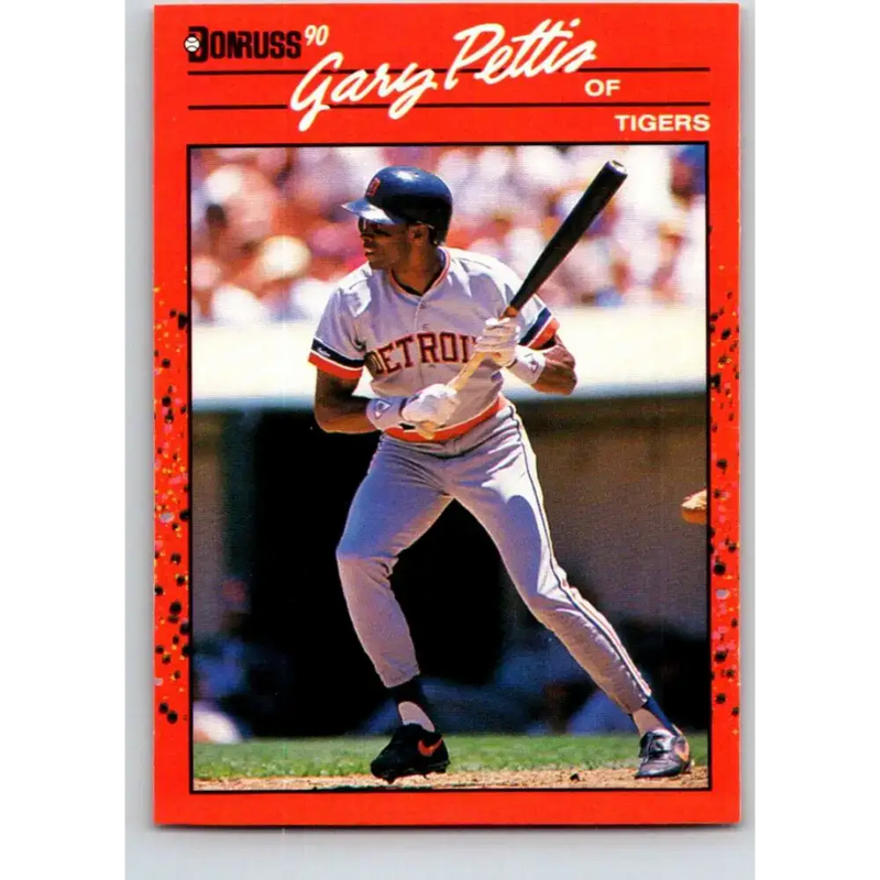 1990 Donruss #661 Gary Pettis VG-EX Detroit Tigers Baseball Card - Baseball Card Single