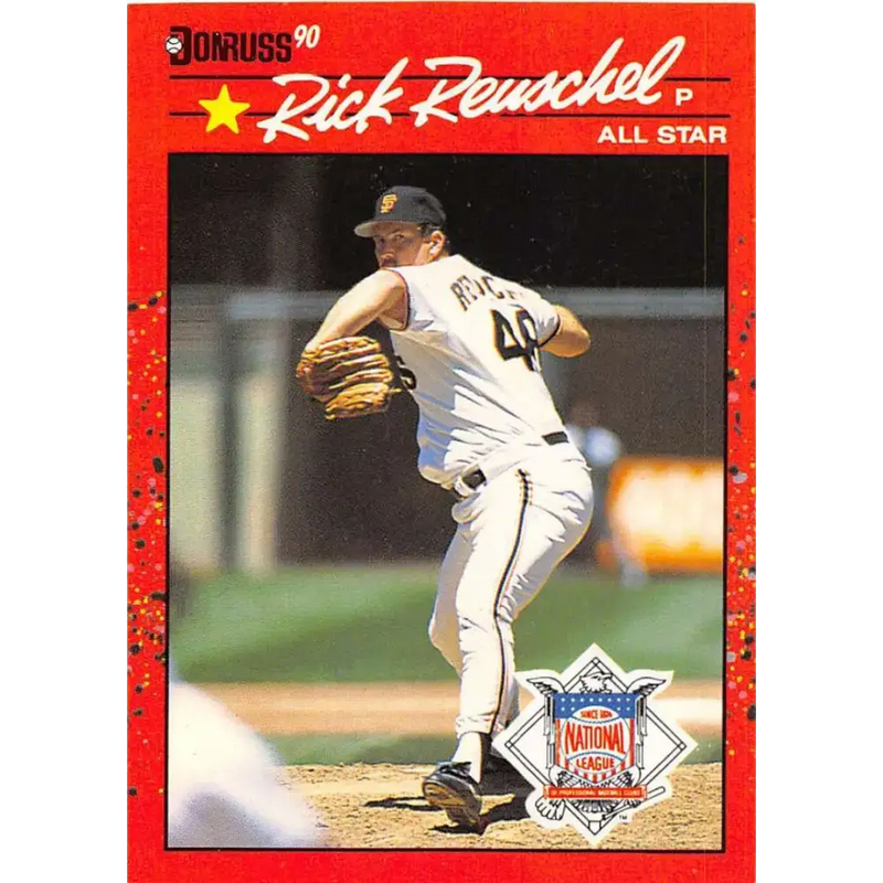 1990 Donruss #663b Rick Reuschel AS VG-EX San Francisco Giants Baseball Card - Baseball Card Single