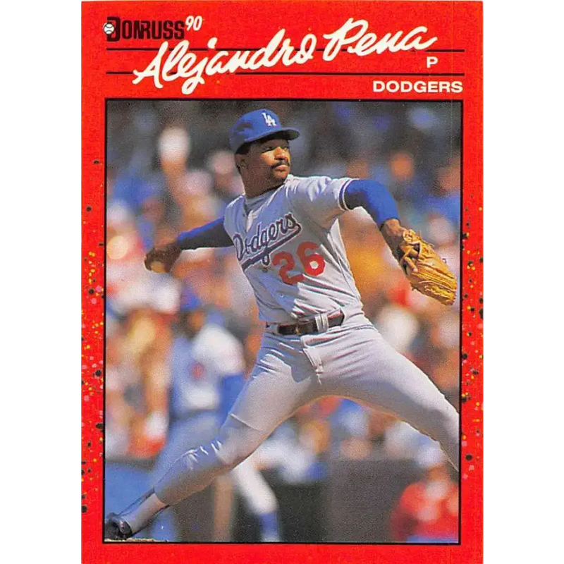1990 Donruss #664 Alejandro Pena VG-EX Los Angeles Dodgers Baseball Card - Baseball Card Single