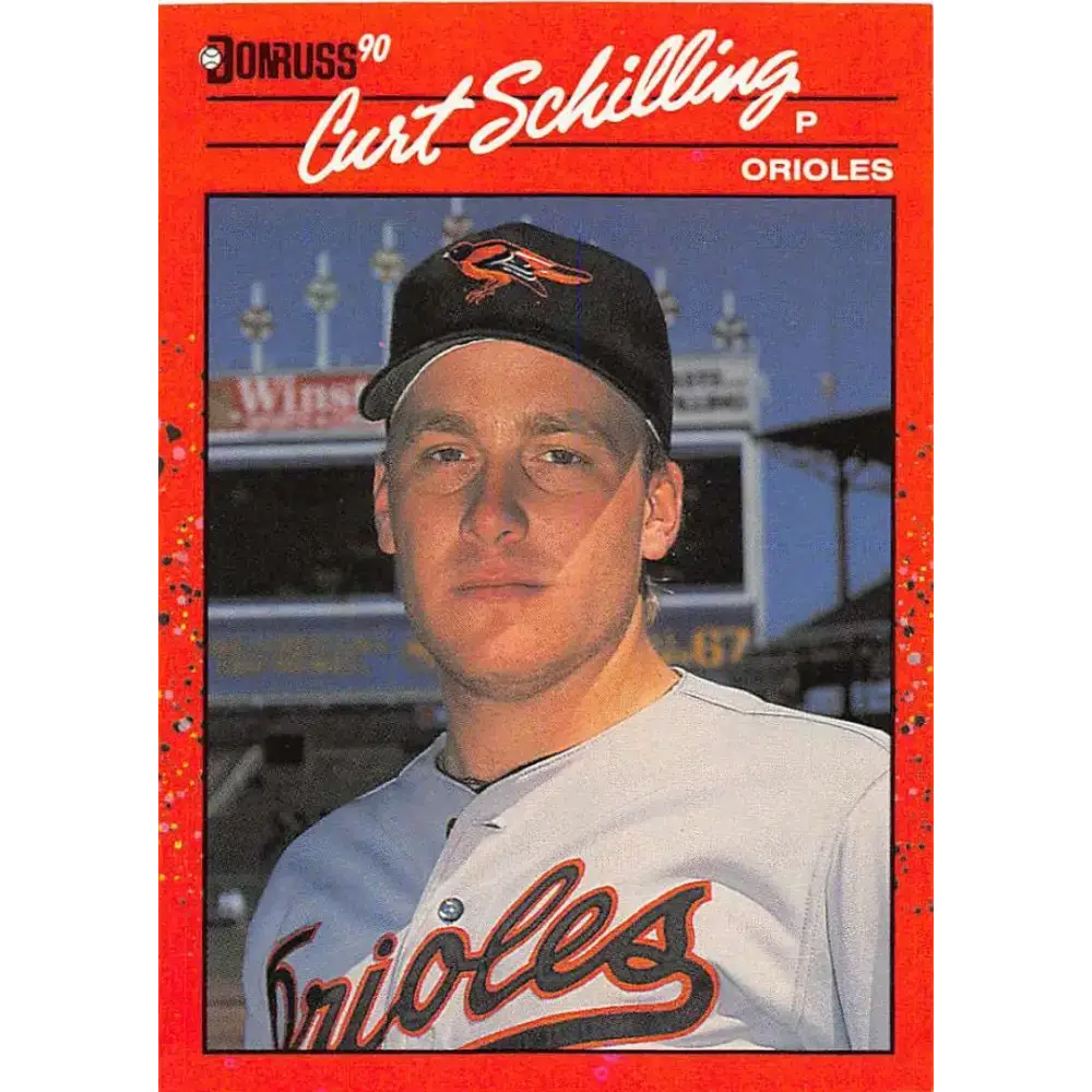1990 Donruss #667 Curt Schilling VG-EX Baltimore Orioles Baseball Card - Baseball Card Single
