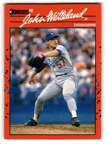 1990 Donruss #671 John Wetteland Los Angeles Dodgers Baseball Cards ID:54704 - Baseball Card Single