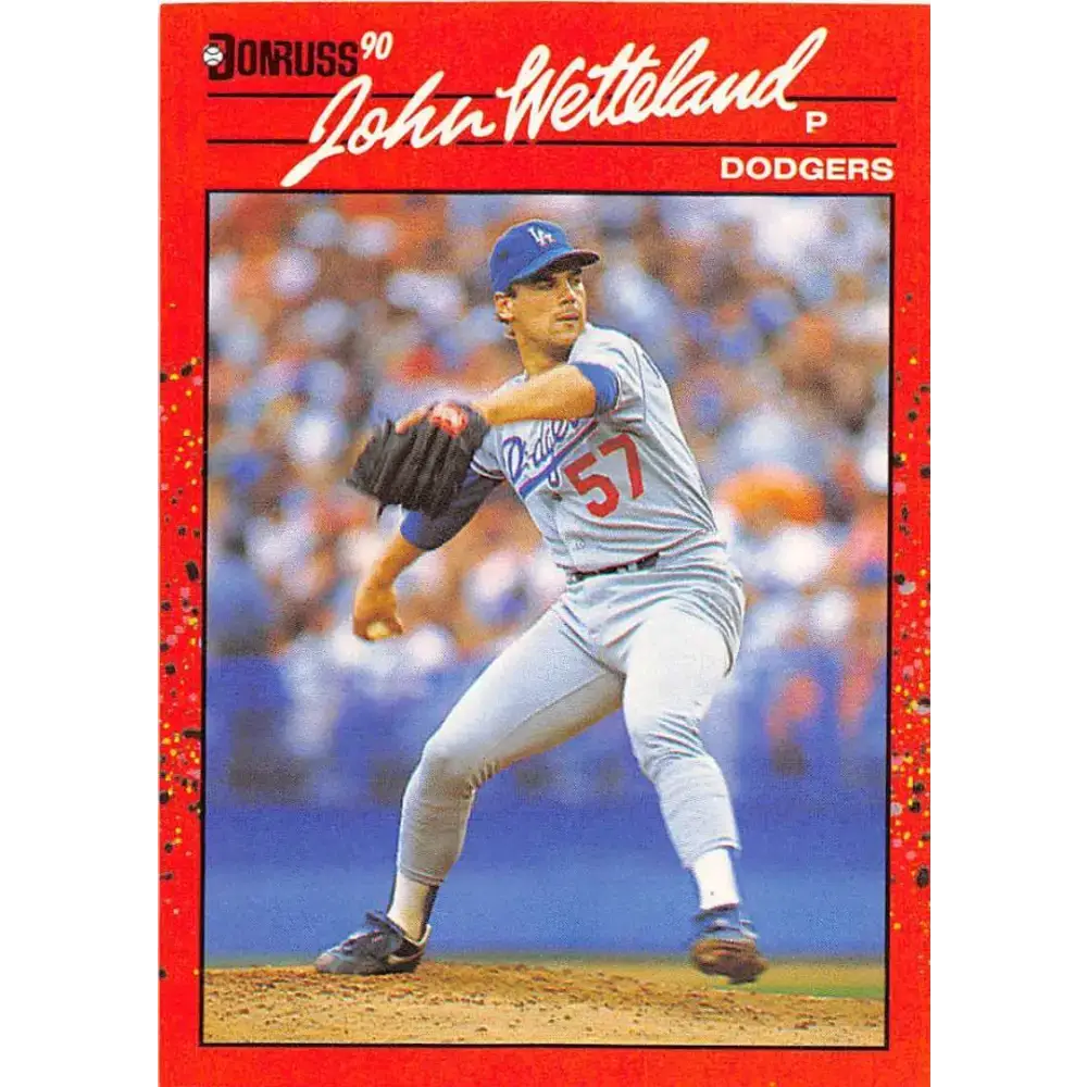 1990 Donruss #671 John Wetteland VG-EX Los Angeles Dodgers Baseball Card - Baseball Card Single