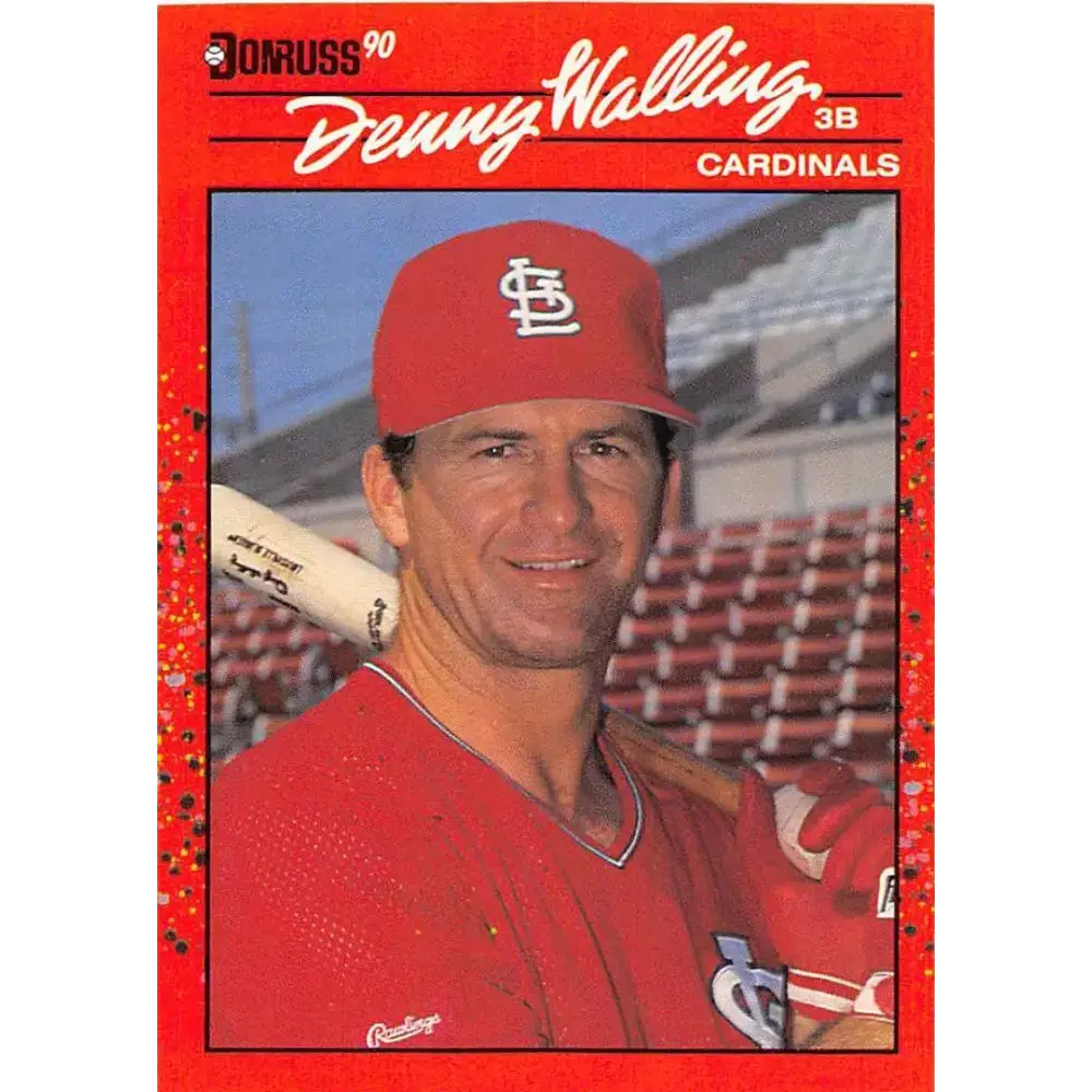 1990 Donruss #677 Denny Walling VG-EX St. Louis Cardinals Baseball Card - Baseball Card Single