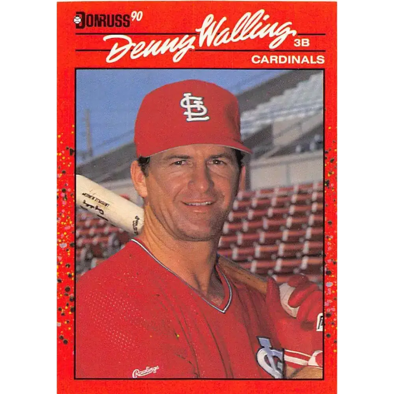 1990 Donruss #677 Denny Walling VG-EX St. Louis Cardinals Baseball Card - Baseball Card Single