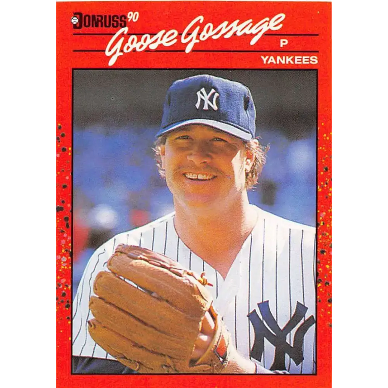1990 Donruss #678 Rich Gossage VG-EX New York Yankees Baseball Card - Baseball Card Single