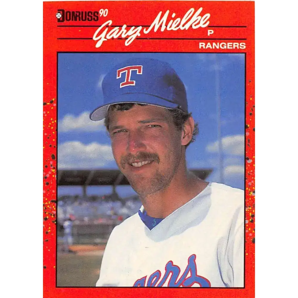 1990 Donruss #679 Gary Mielke VG-EX RC Rookie Texas Rangers Baseball Card - Baseball Card Single
