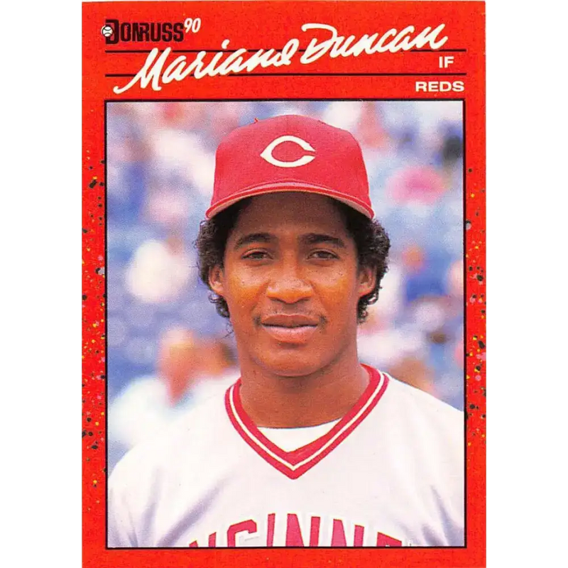 1990 Donruss #684 Mariano Duncan VG-EX Cincinnati Reds Baseball Card